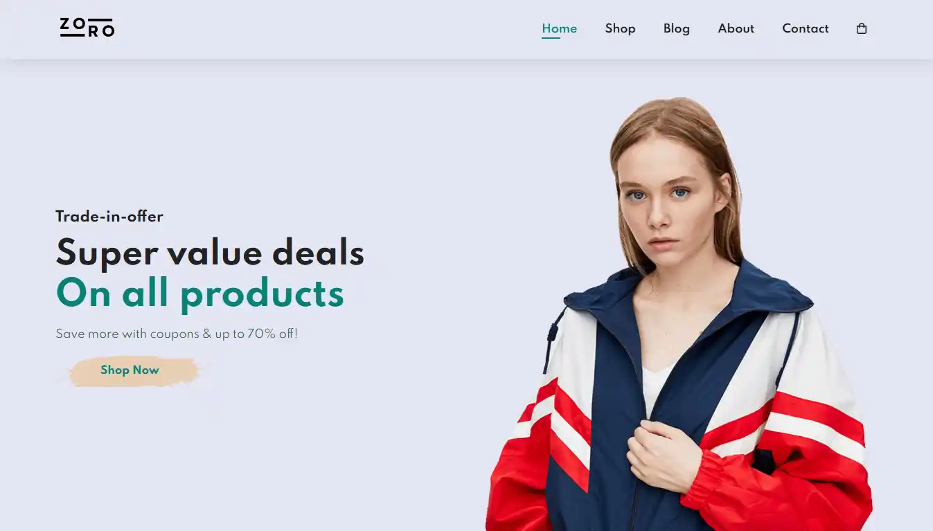 ECommerce screenshot